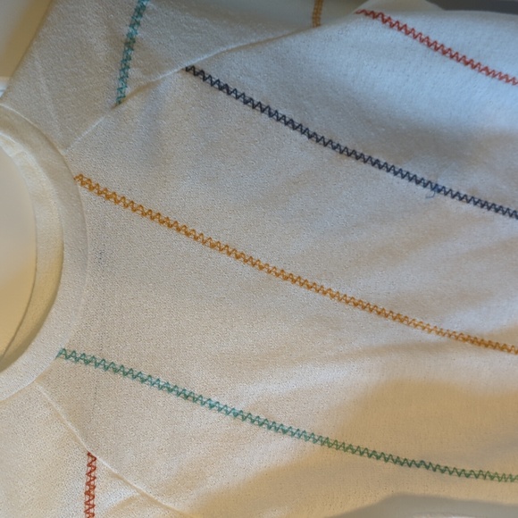 Fun multi-colored stitching blouse - Picture 3 of 5